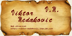 Viktor Medaković vizit kartica